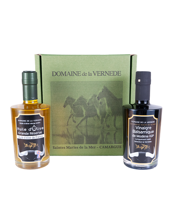 Coffret Duo 1 Huile -1 Vinaigre - 2 bouteilles de 350ml