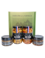 Coffret 2 Olives Nature + Piment - 2 Spécialités de Tapenade Vertes Amandes et Tomate