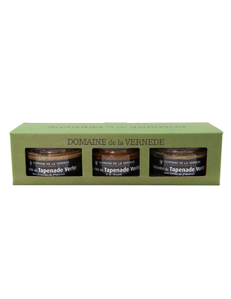 Coffret Tapenades trio 3 saveurs - 3 pots de 100gr