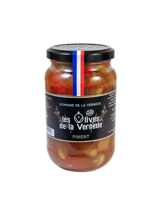 Pot d'Olives Picholines au Piment 200g