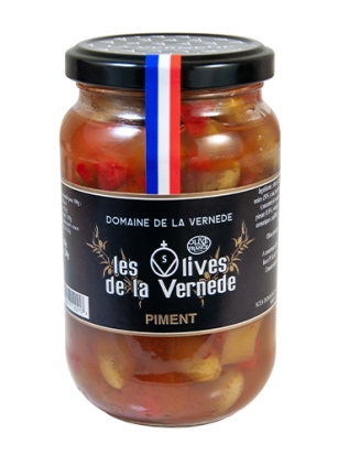 Pot d'Olives Picholines au Piment 200g