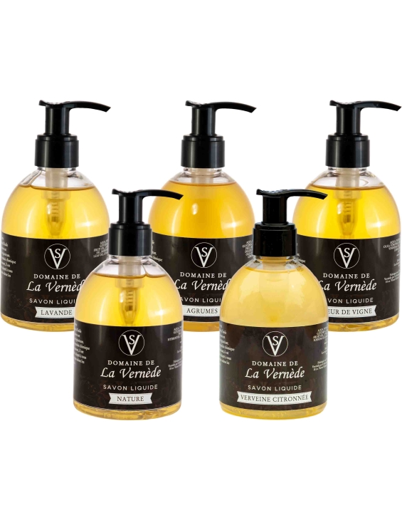 Pack de 5 savons liquide