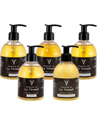 Pack de 5 savons liquide