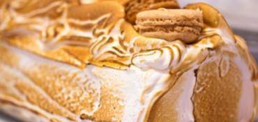 Belle bûche meringuée pour noël